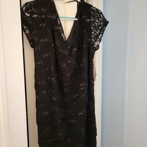 Black lace dress